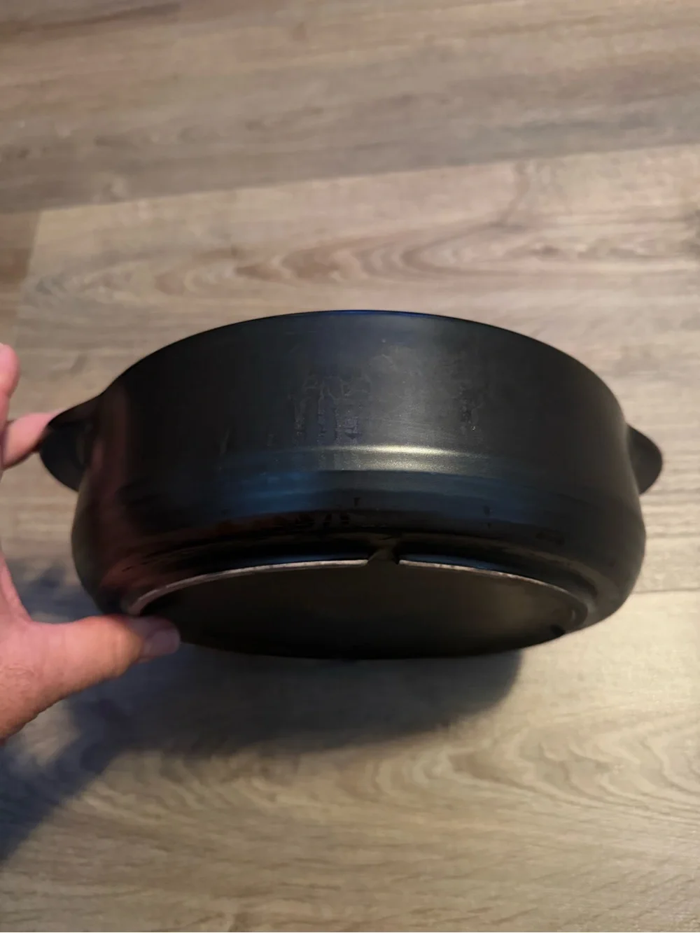 Pampered Chef Black Casserole with Clear Glass Lid